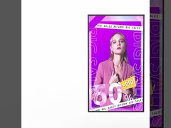 Vitre de magasin suspendu à haute luminosité